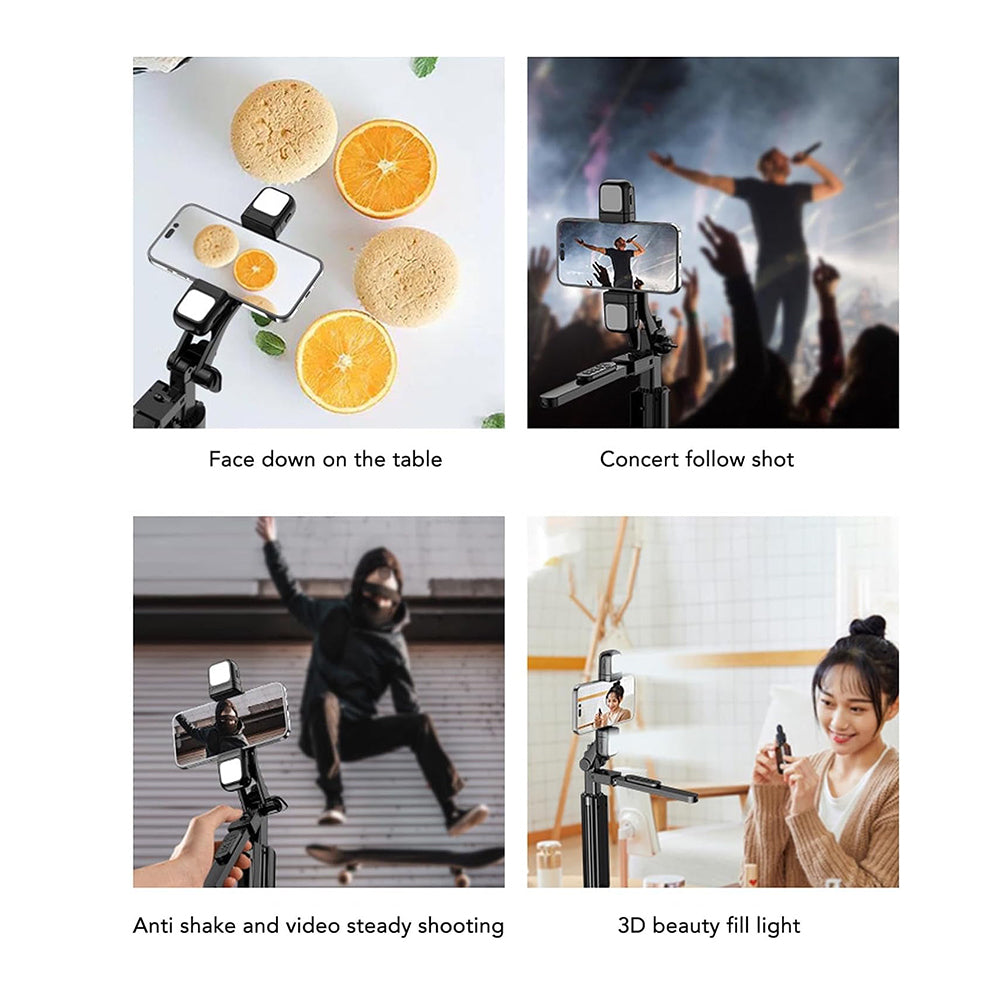 Selfie Stick Bluetooth Techsuit K30S, Universal, Negro