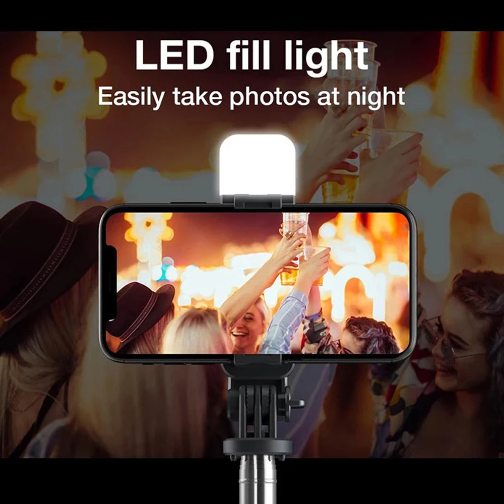 Selfie Stick Bluetooth Techsuit L02s, Universal, Negro