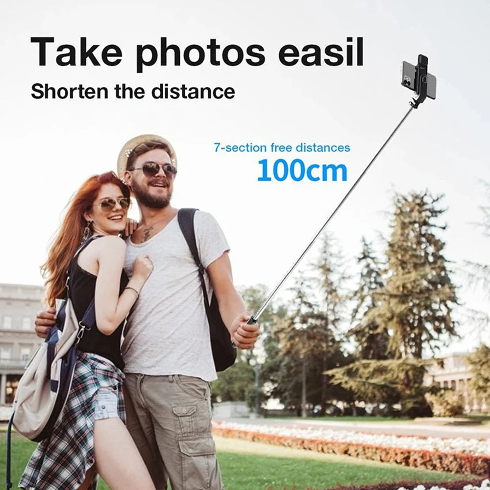 Selfie Stick Bluetooth Techsuit L02s, Universal, Negro