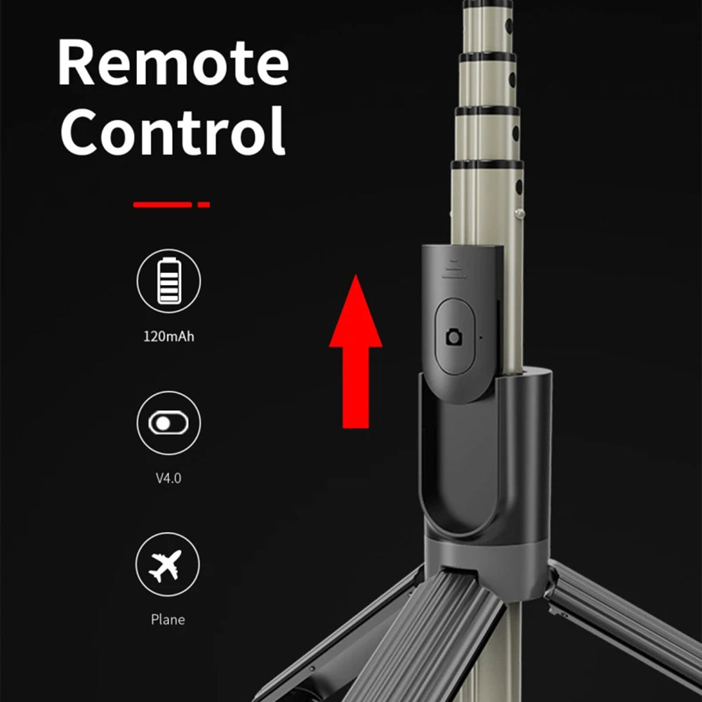 Selfie Stick Bluetooth Techsuit L07, Universal, Negro