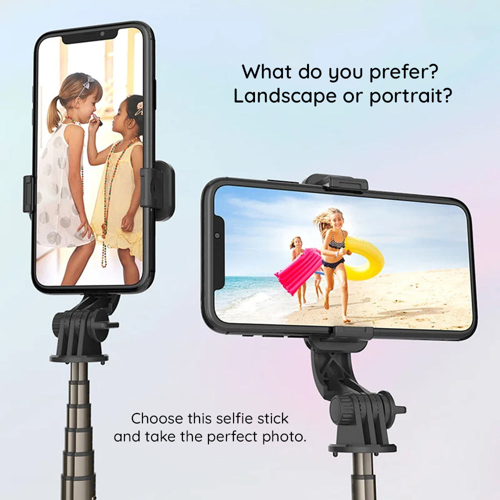 Selfie Stick Bluetooth Techsuit L10, Universal, Negro