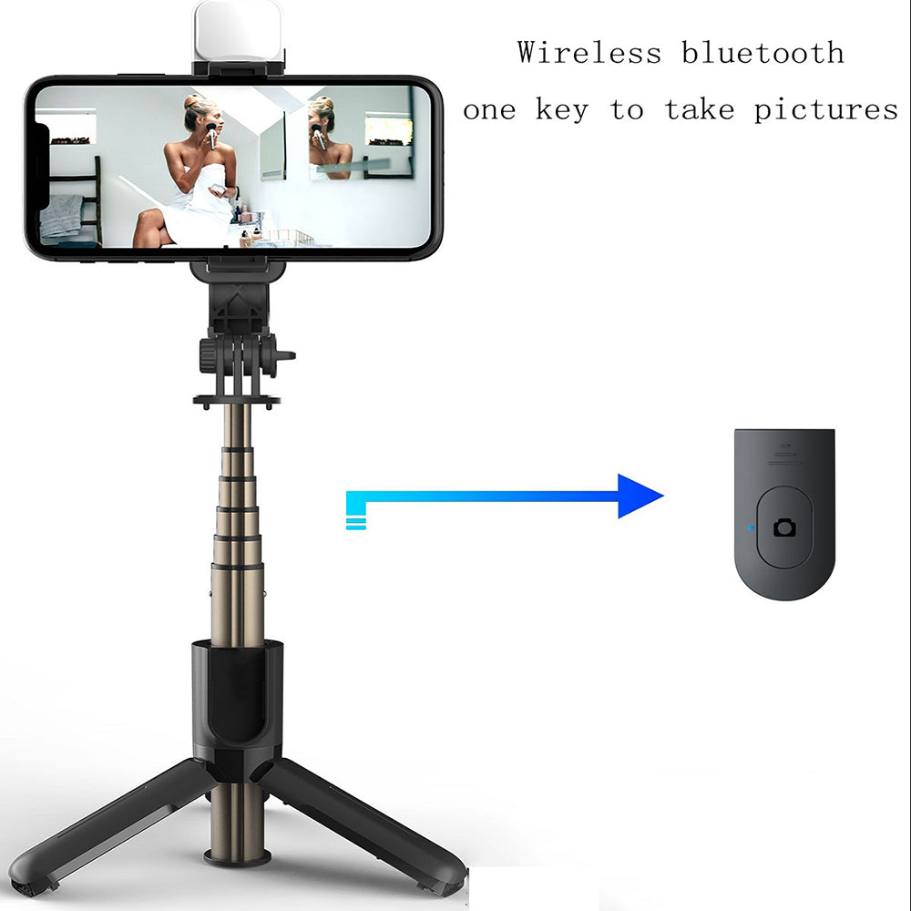 Selfie Stick Bluetooth Techsuit L11s, Universal, Negro