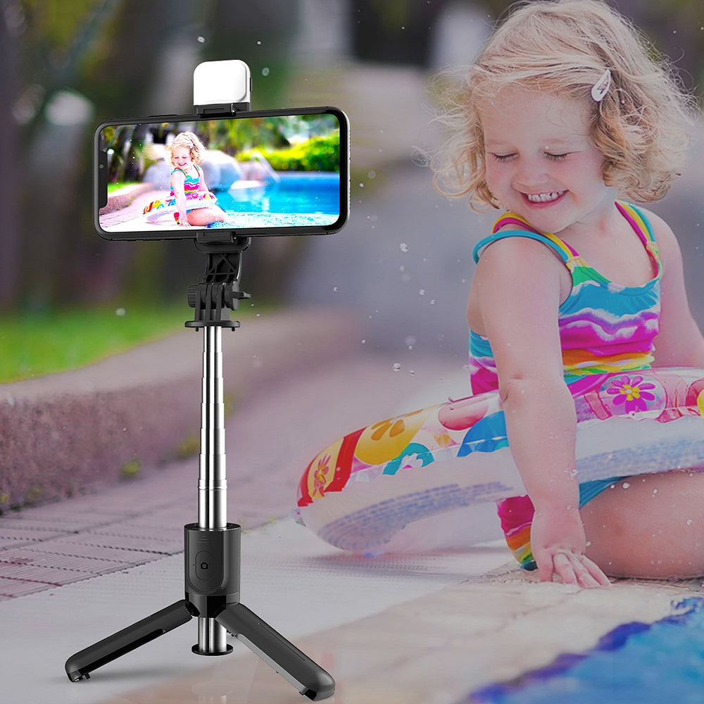 Selfie Stick Bluetooth Techsuit L11s, Universal, Negro