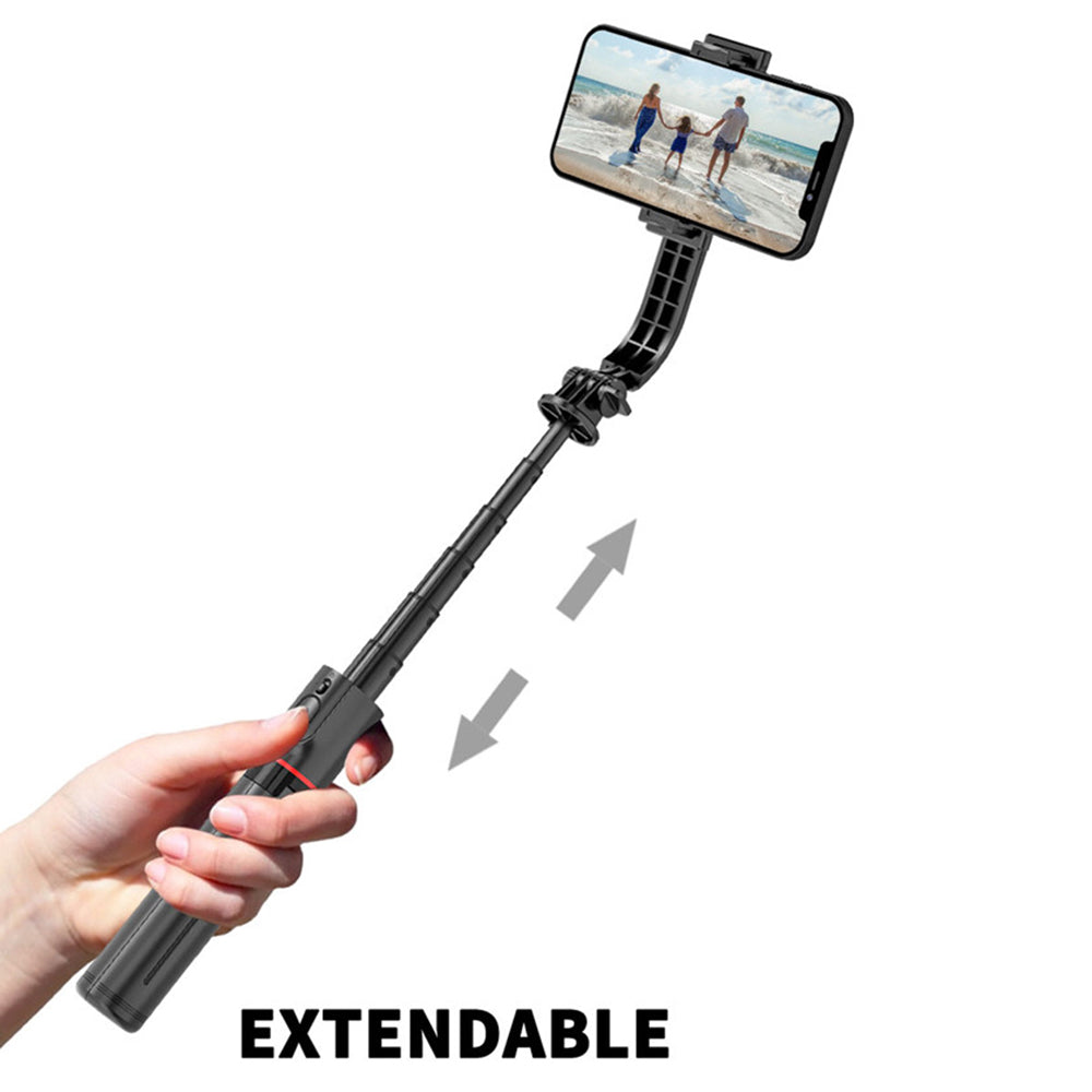 Selfie Stick Bluetooth Techsuit L12, Universal, Negro