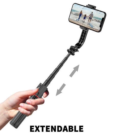 Selfie Stick Bluetooth Techsuit L12, Universal, Black