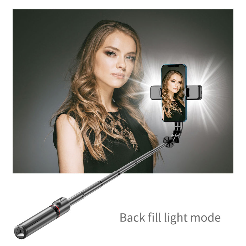 Selfie Stick Bluetooth Techsuit L12D, Universal, Negro