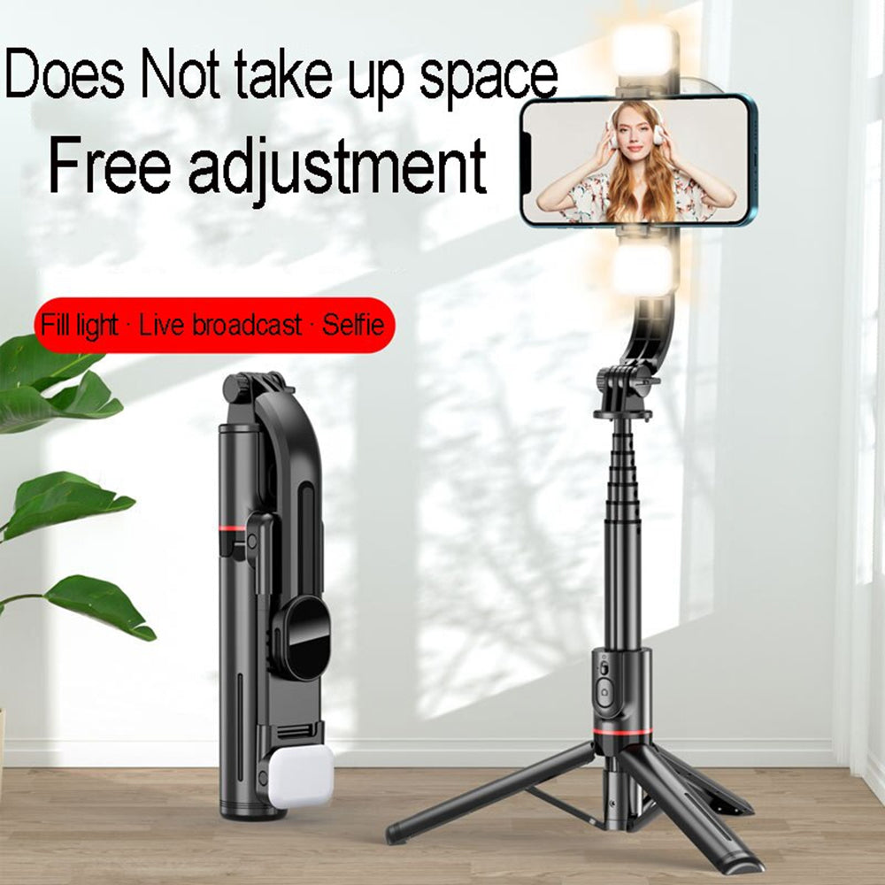 Selfie Stick Bluetooth Techsuit L12D, Universal, Negro