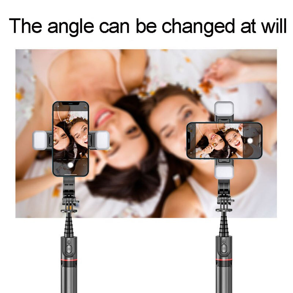 Selfie Stick Bluetooth Techsuit L12D, Universal, Negro