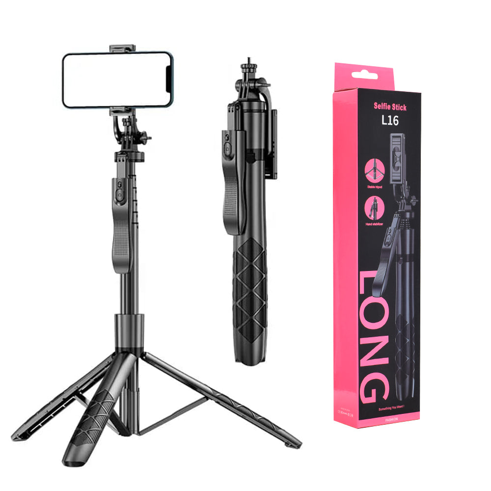 Selfie Stick Bluetooth Techsuit L16, Universal, Negro
