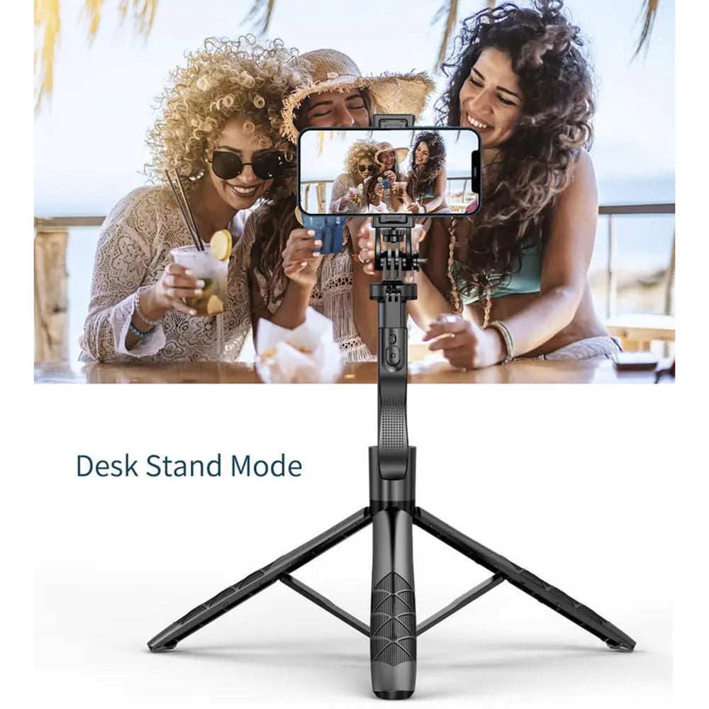 Selfie Stick Bluetooth Techsuit L16, Universal, Negro