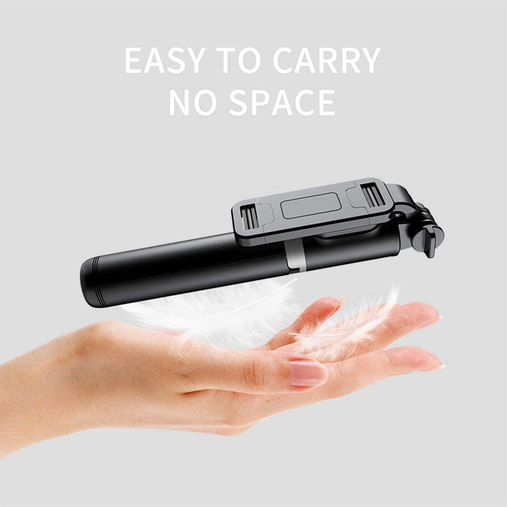 Selfie Stick Bluetooth Techsuit Q01, Universal, Negro