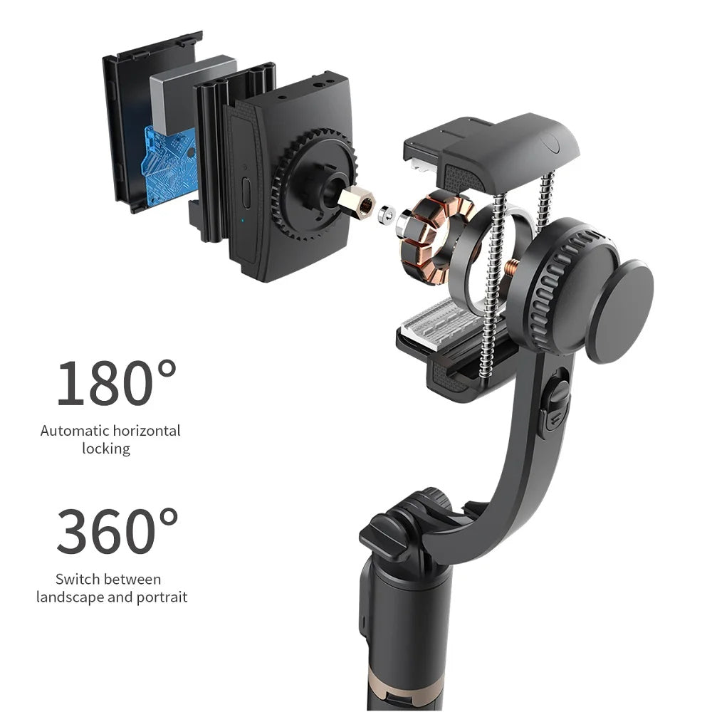 Selfie Stick Bluetooth Techsuit Q08, Universal, Negro