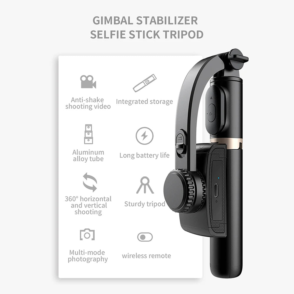 Selfie Stick Bluetooth Techsuit Q08, Universal, Negro