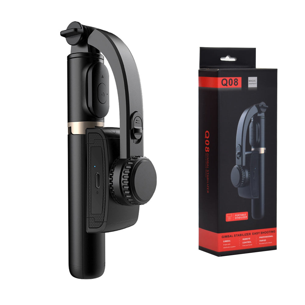 Selfie Stick Bluetooth Techsuit Q08, Universal, Negro
