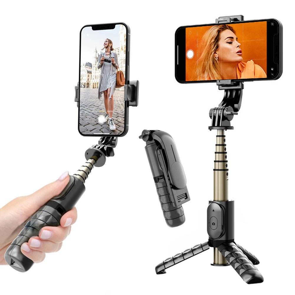 Selfie Stick Bluetooth Techsuit Q10, Universal, Negro