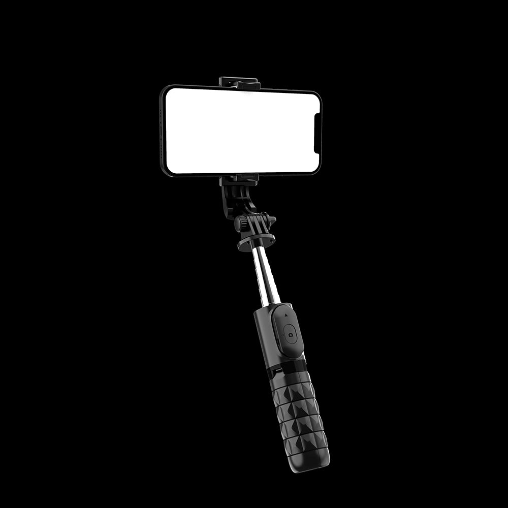 Selfie Stick Bluetooth Techsuit Q11, Universal, Negro