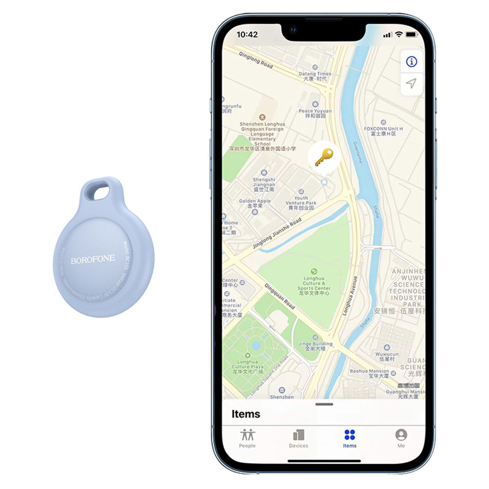 SmartTag Borofone BC101 Exquisite para Series iOS, Negro