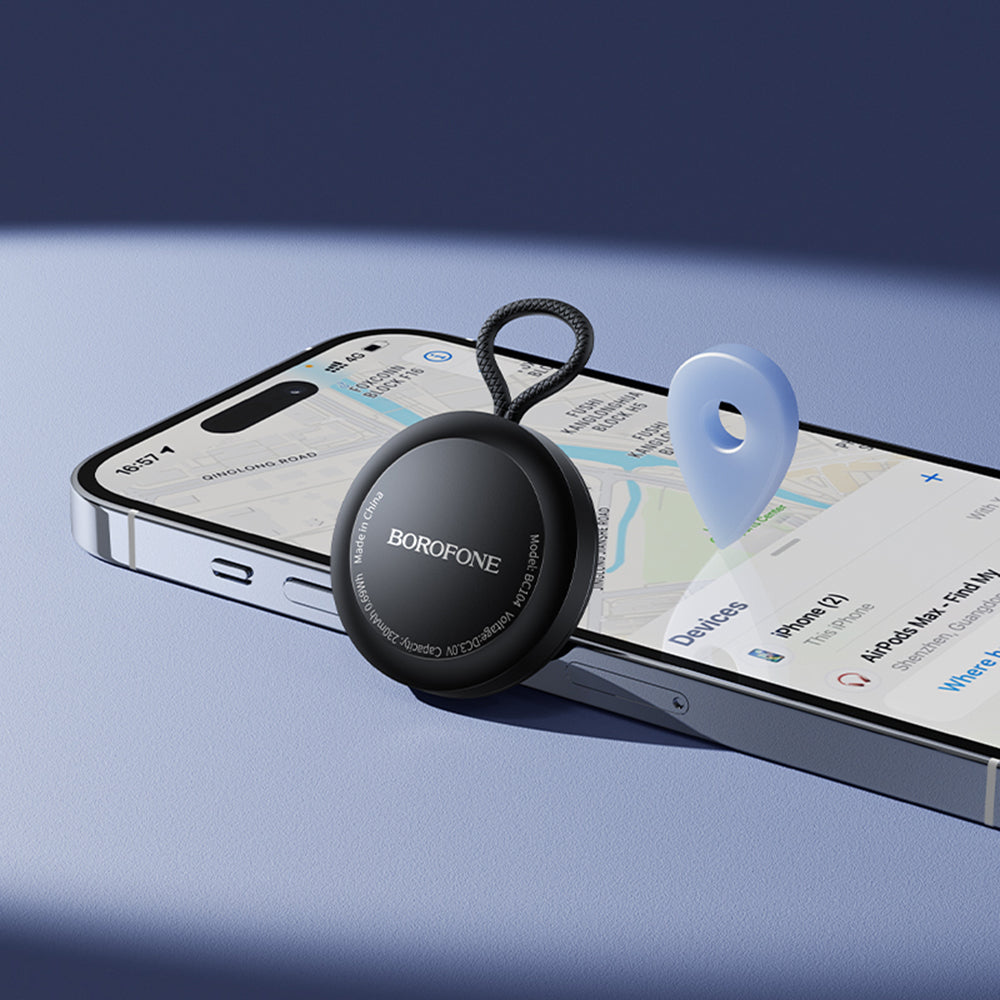 Borofone SmartTag BC104 para la serie iOS, Negro