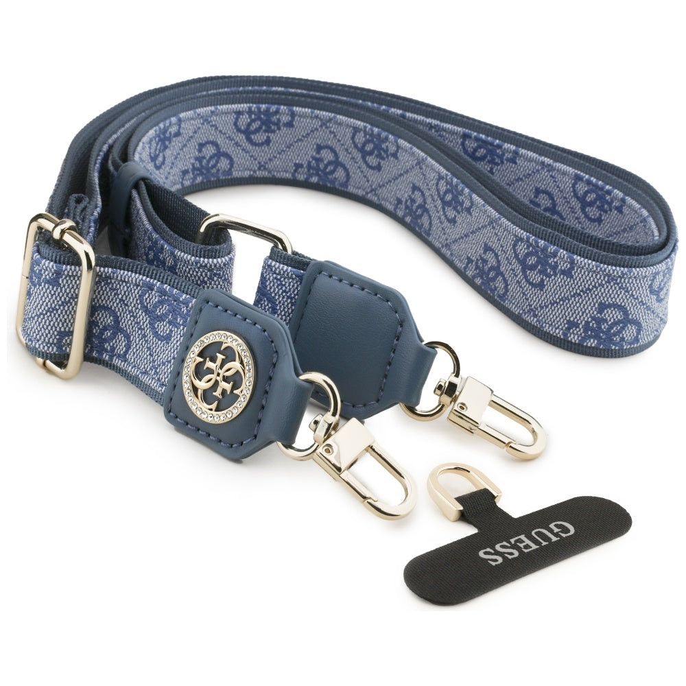 Cordón para Teléfono Guess 4G Strass Metal Logo, Azul