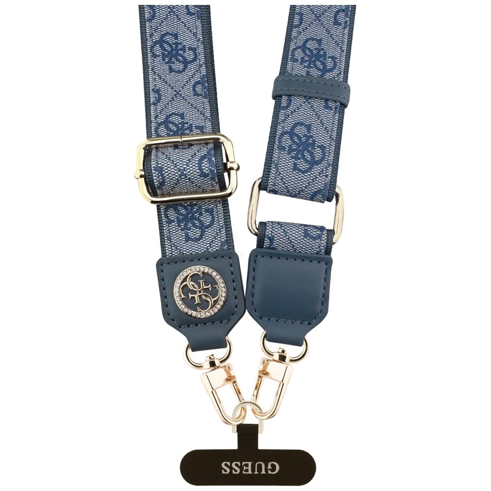 Cordón para Teléfono Guess 4G Strass Metal Logo, Azul