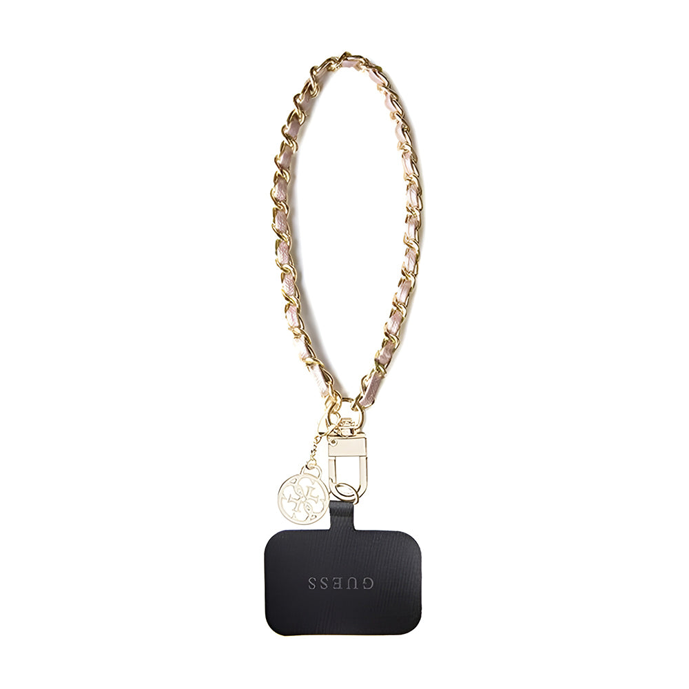 Cordón para Teléfono Guess Saffiano 4G Charm, Negro