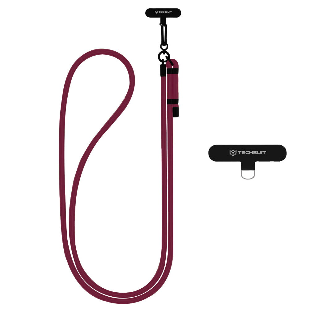 Cordón para teléfono Techsuit RCS1-28, Rojo oscuro