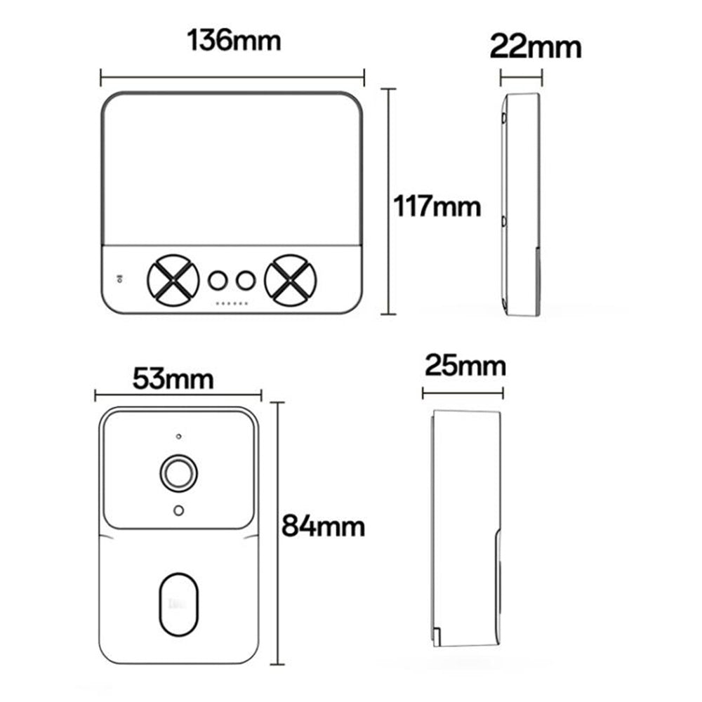 Timbre Yesido KM27, Wi-Fi, 2K