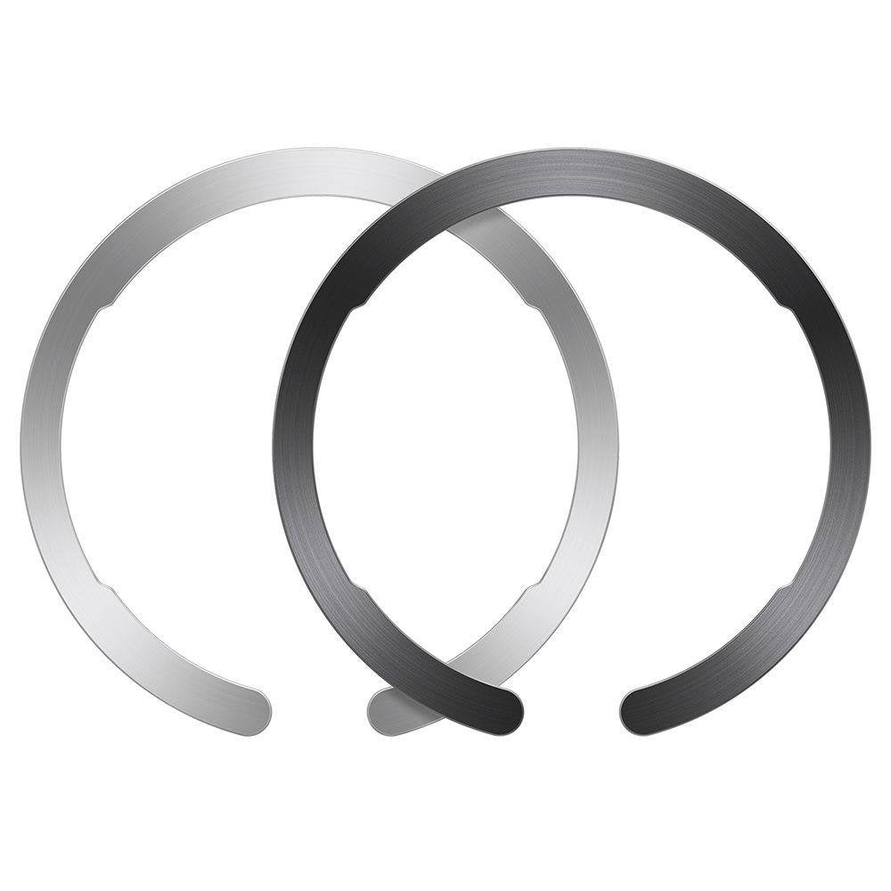 Pegatina Metálica ESR HaloLock, Set de 2 piezas, Negro Plateado