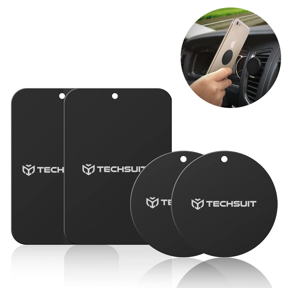 Pegatina Metálica Techsuit MP04 4en1, Negra