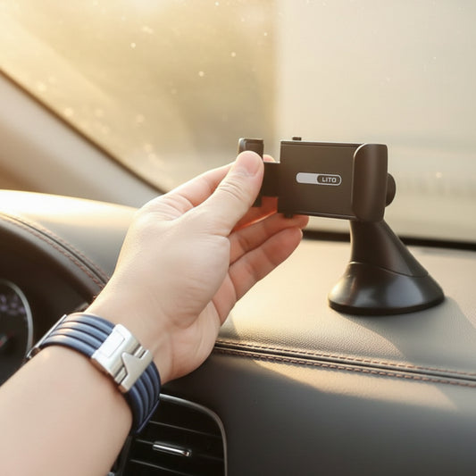 Soporte Auto Lito LT-W09, Universal, Gris