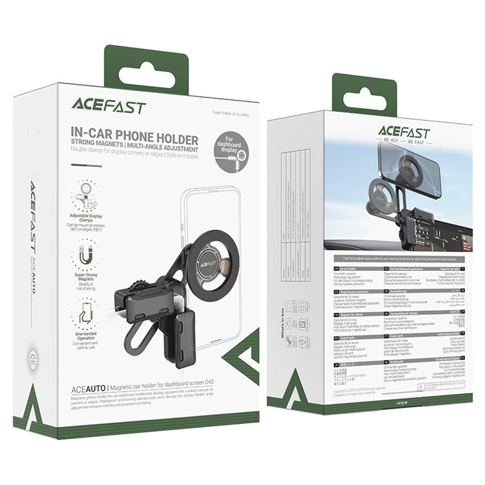Soporte Magnético para Auto Acefast D43, Universal, Negro