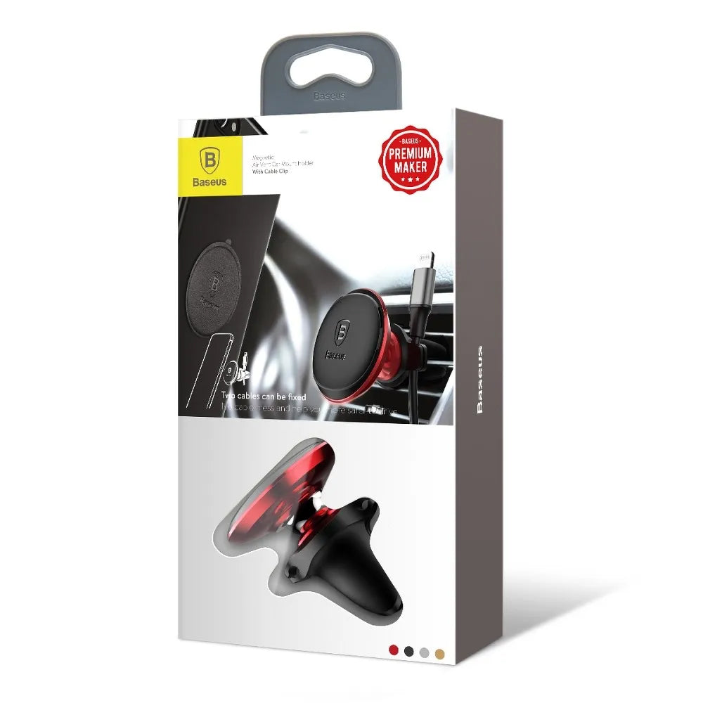 Baseus Soporte magnético para coche, universal, rojo SUGX020009