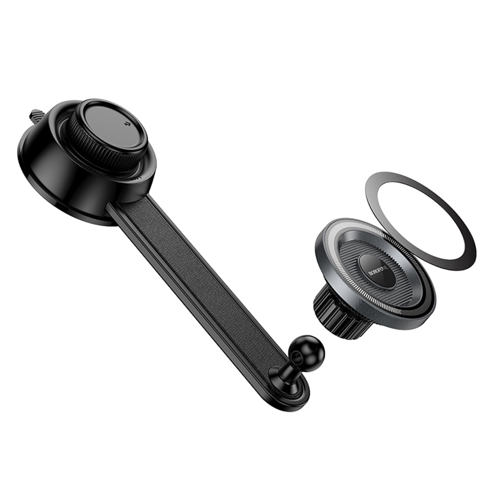 Soporte Magnético para Auto Borofone BH123 Profit, 4.5 pulgadas - 7 pulgadas, Negro