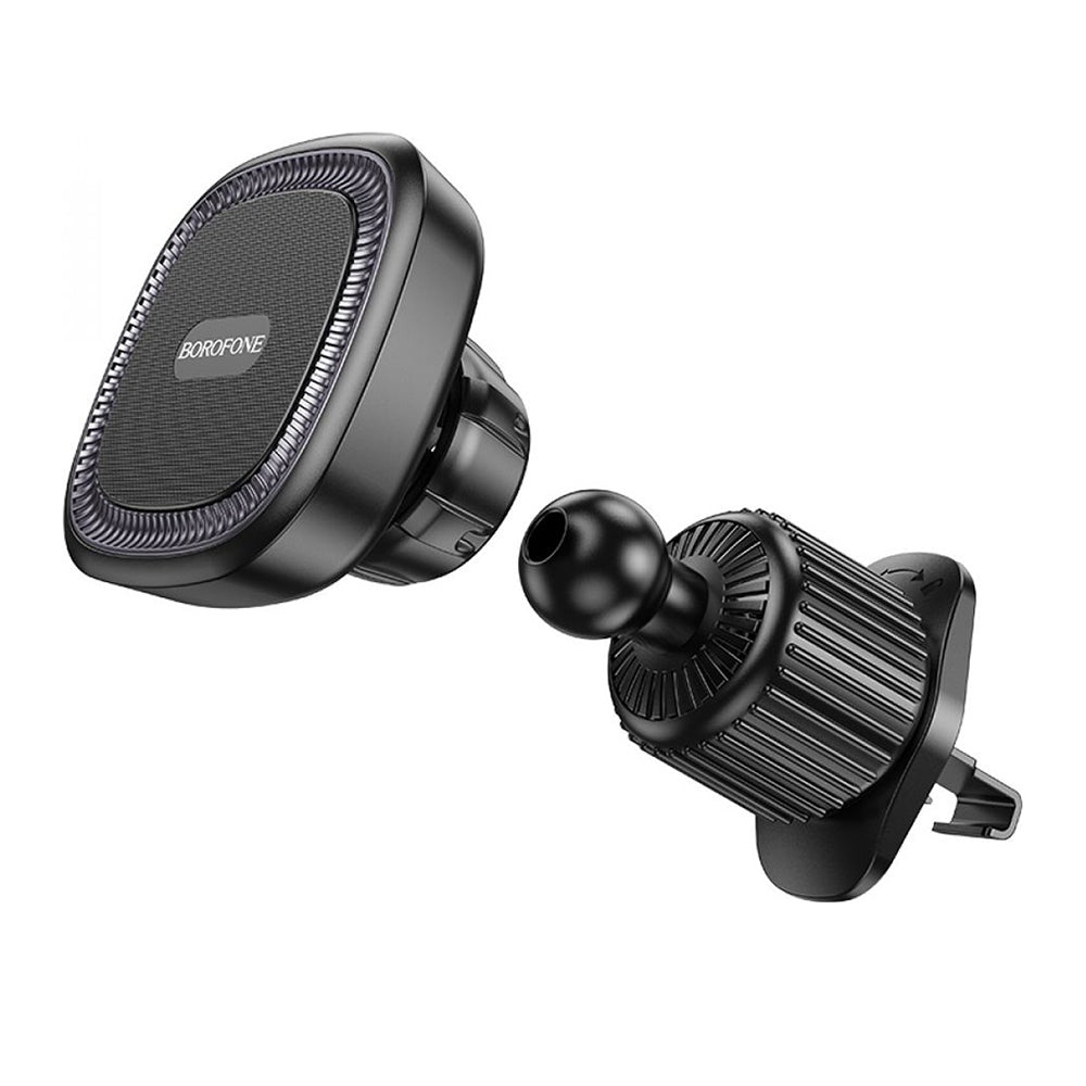 Soporte Auto Magnético Borofone BH96 Ice, Universal, Negro Gris