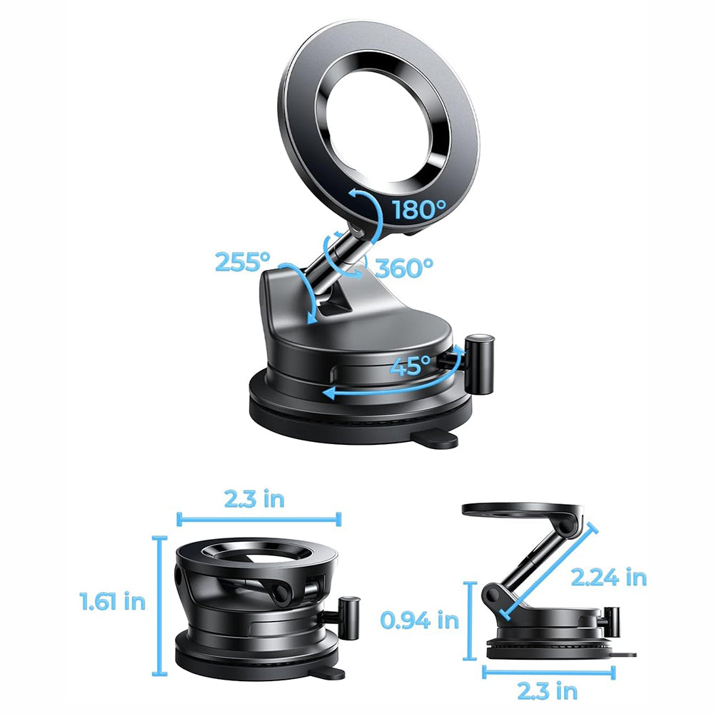 Soporte Auto Magnético Lisen A608, Universal, Negro