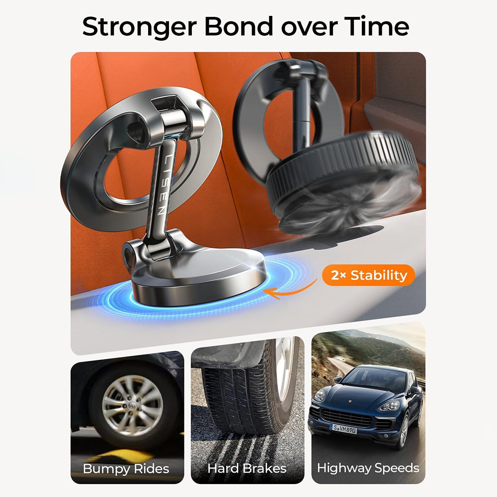 Soporte Auto Magnético Lisen, Universal, Negro YL0223080002