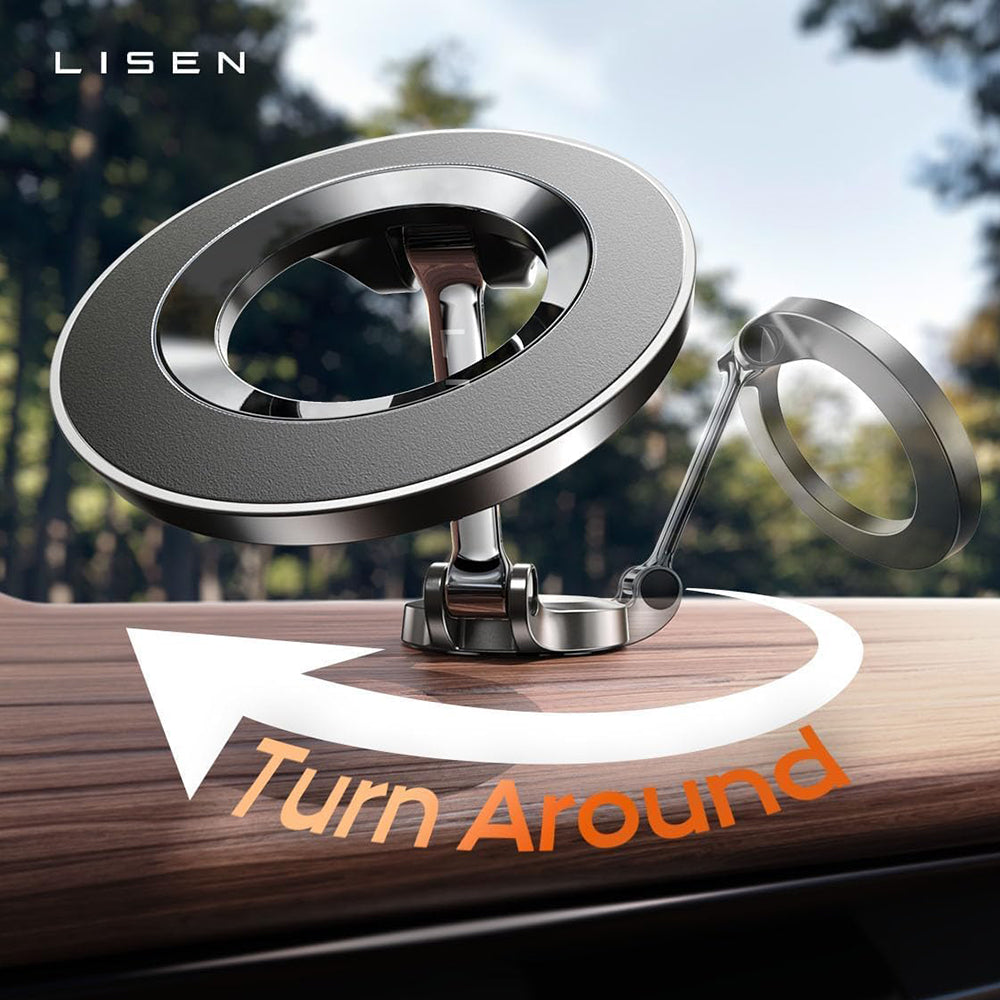 Soporte Auto Magnético Lisen, Universal, Negro YL0223080002