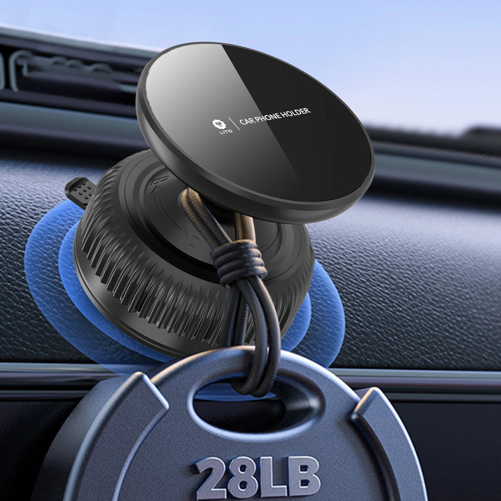 Soporte Auto Magnético Lito LT-W12, Universal, Negro