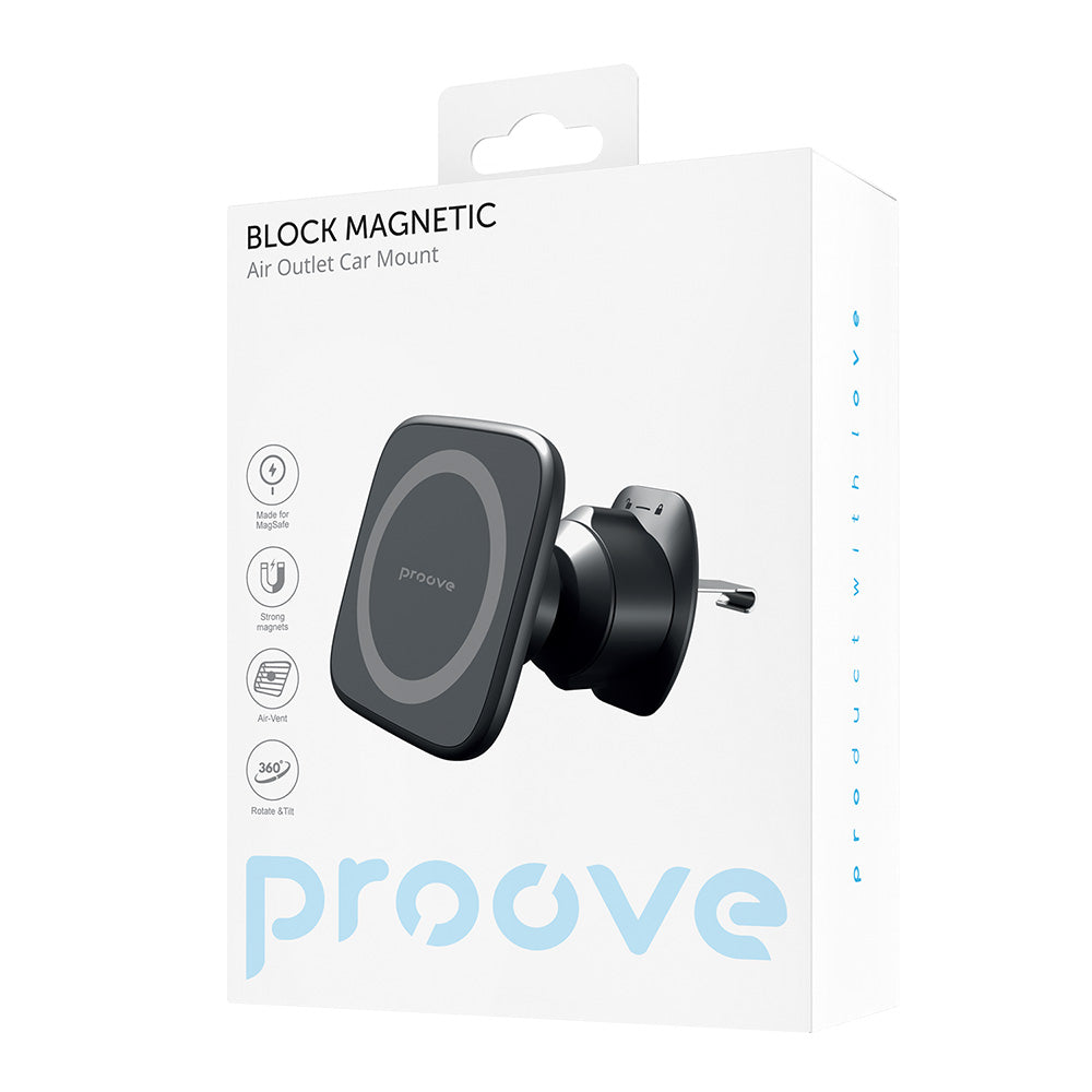 Soporte Auto Magnético Proove Block, Universal, Negro CHMA00000001
