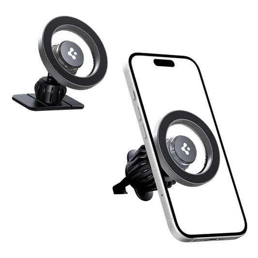 Soporte Magnético para Auto Spigen MFT13, Universal, Plateado