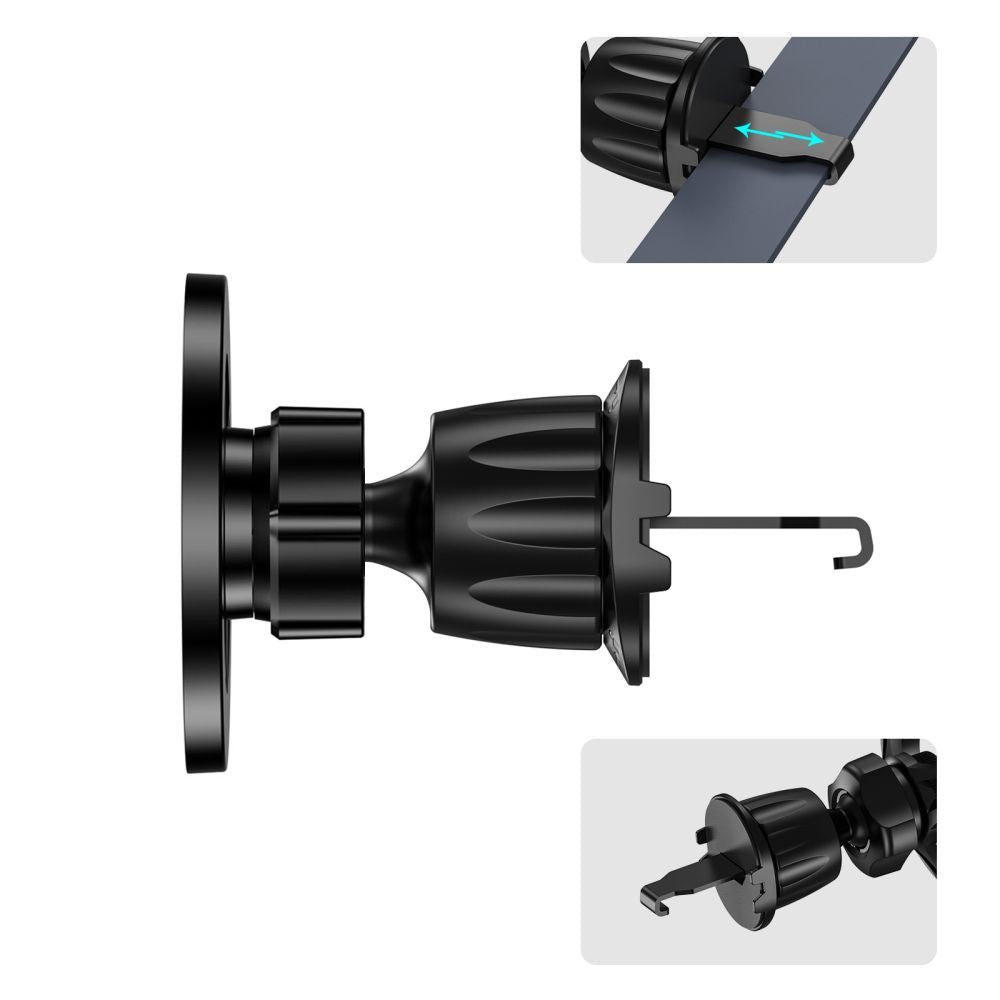 Soporte Auto Magnético Tech-Protect N56 Carbon Vent, Universal, Negro