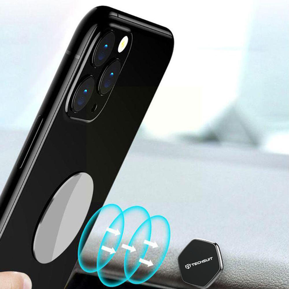 Techsuit HOLD210-C Magnetic Car Holder, Universal, Black
