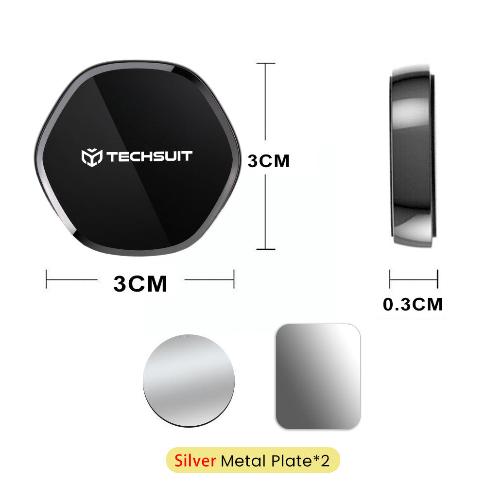 Techsuit HOLD210-C Magnetic Car Holder, Universal, Black