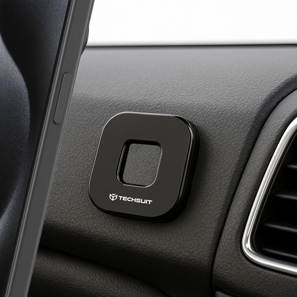 Soporte Auto Magnético Techsuit HOLD210, Universal, Negro