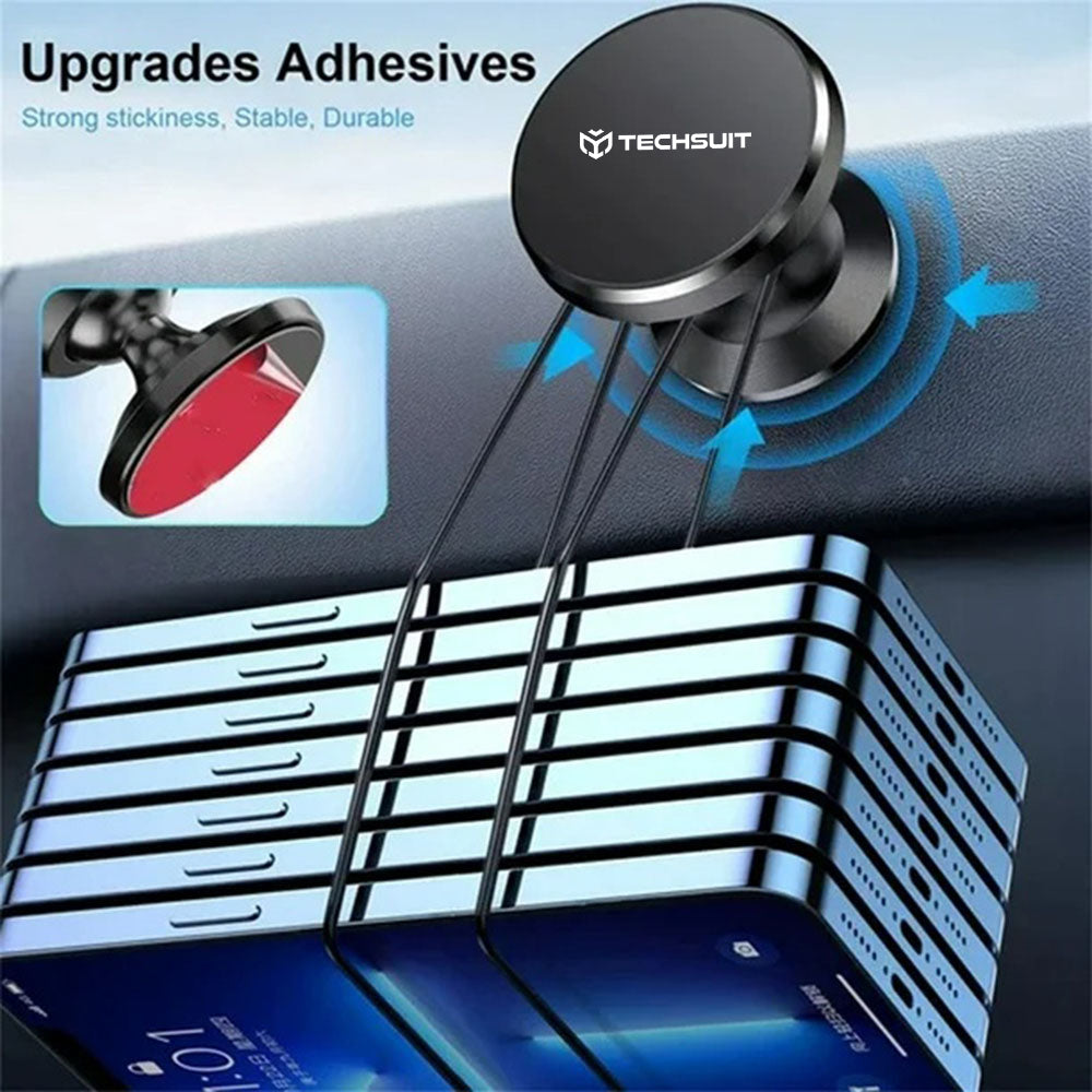 Soporte Auto Magnético Techsuit S10, Universal, Negro