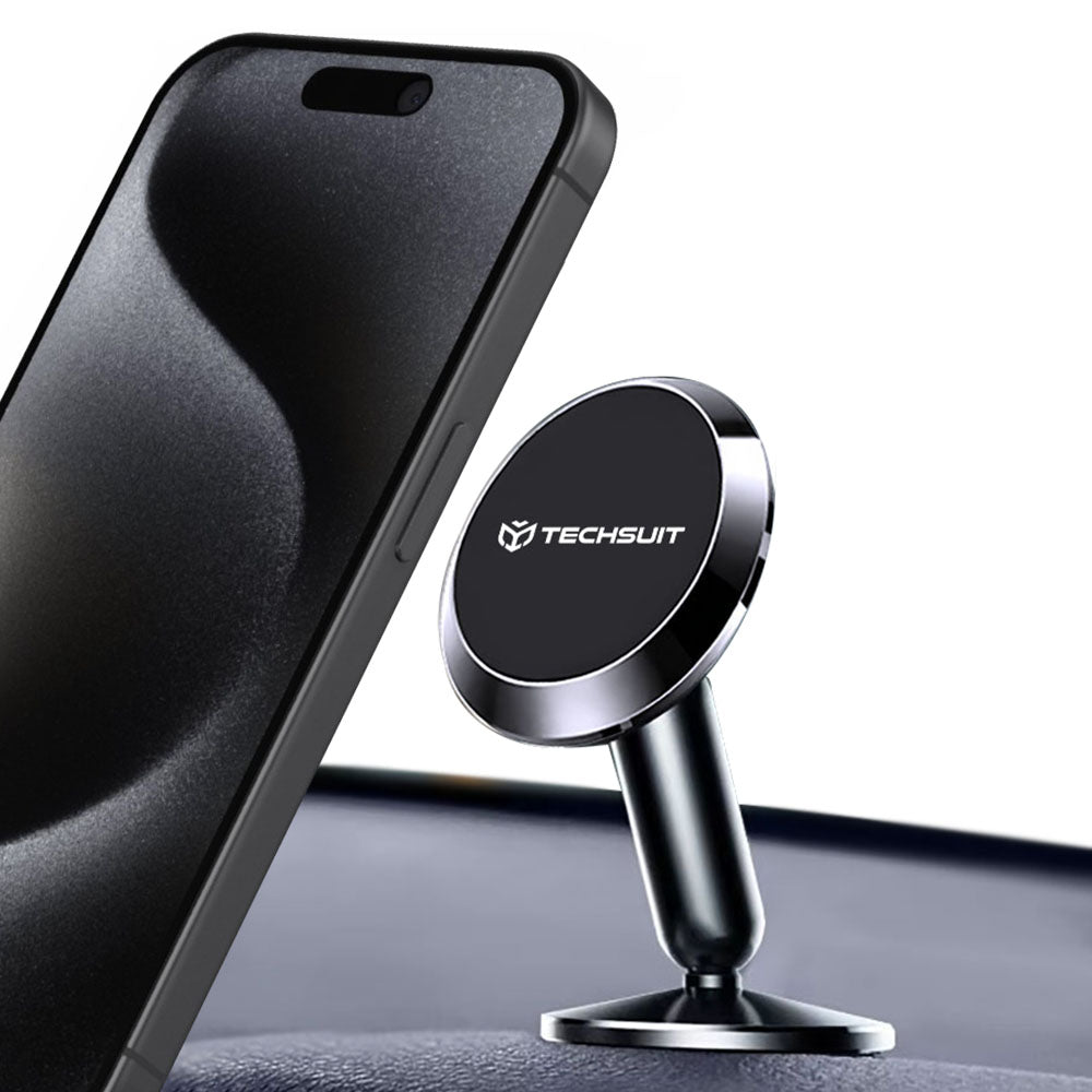 Soporte Auto Magnético Techsuit S11, Universal, Negro
