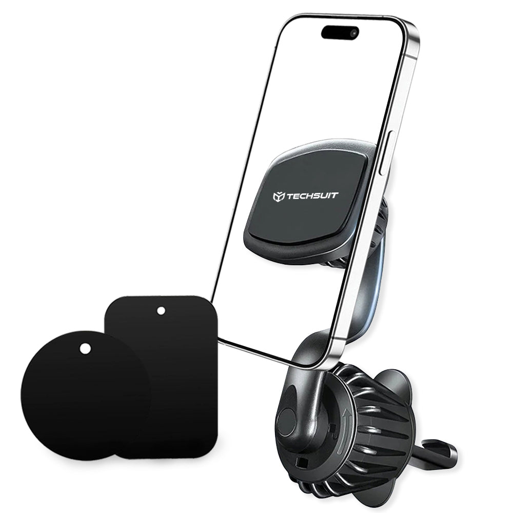 Soporte Auto Magnético Techsuit S3, Universal, Negro