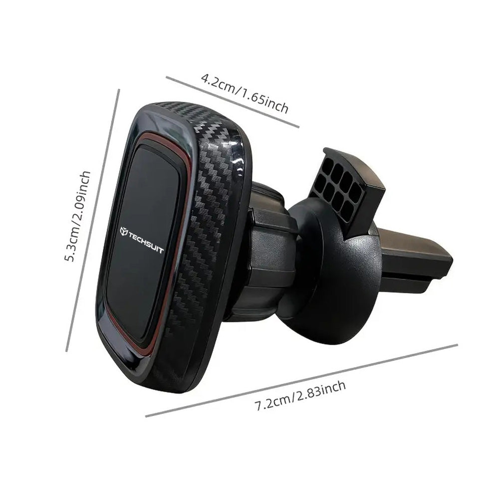 Soporte Auto Magnético Techsuit S5, Universal, Negro Rojo