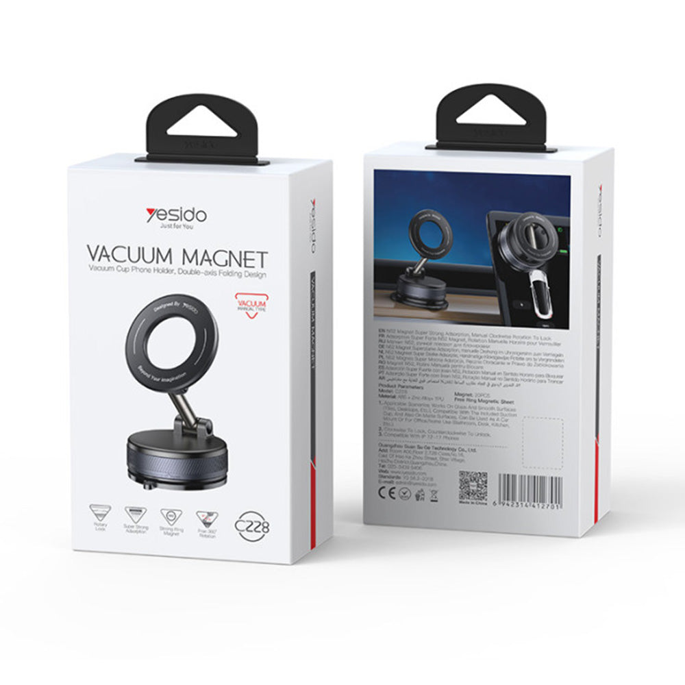 Soporte Magnético para Auto Yesido C228, Universal, Negro