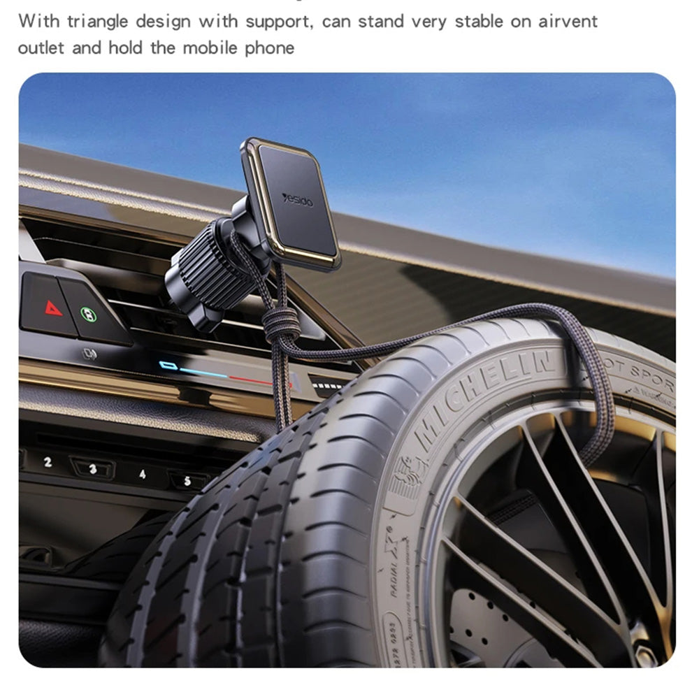 Soporte Magnético para Auto Yesido C245, Universal, Negro